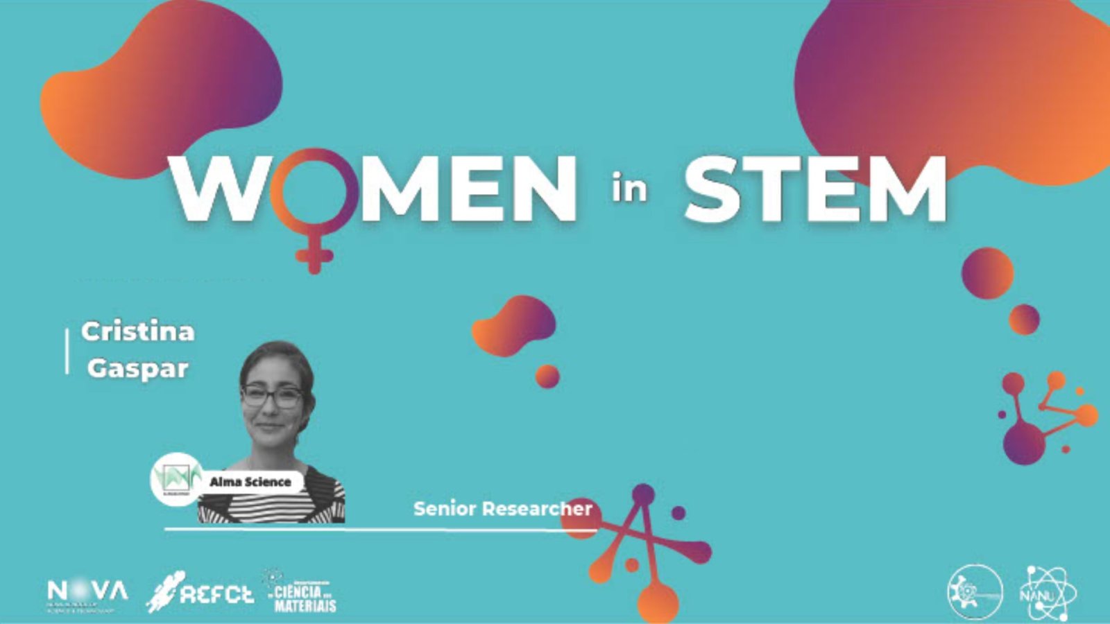 Cristina Gaspar, AlmaScience researcher, is a speaker at the “Women in Stem” panel